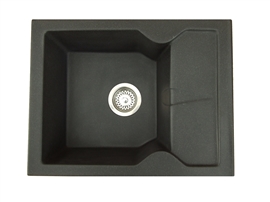 Anfra Zlewozmywak Granitowy ZGR-11 1-komorowy z ociekaczem prostokątny 59x45 cm